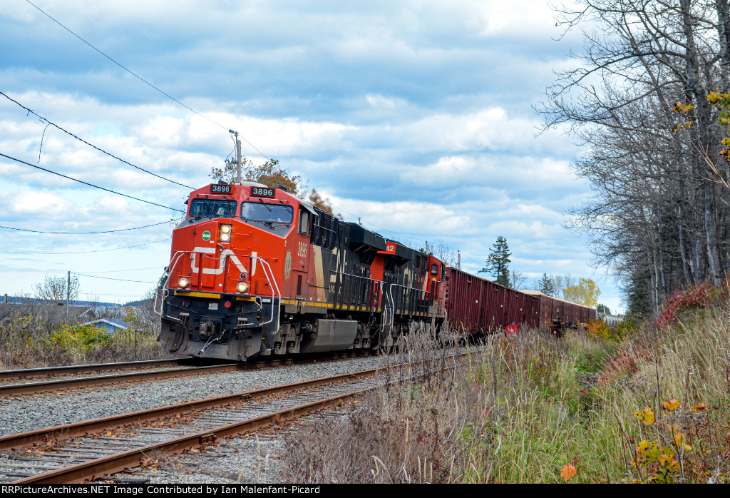 CN 3896 leads 403 at Anse Au Sable